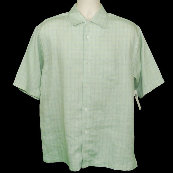 Grant Thomas Pure Linen Short Sleeve Shirt - Picture 1 of 3